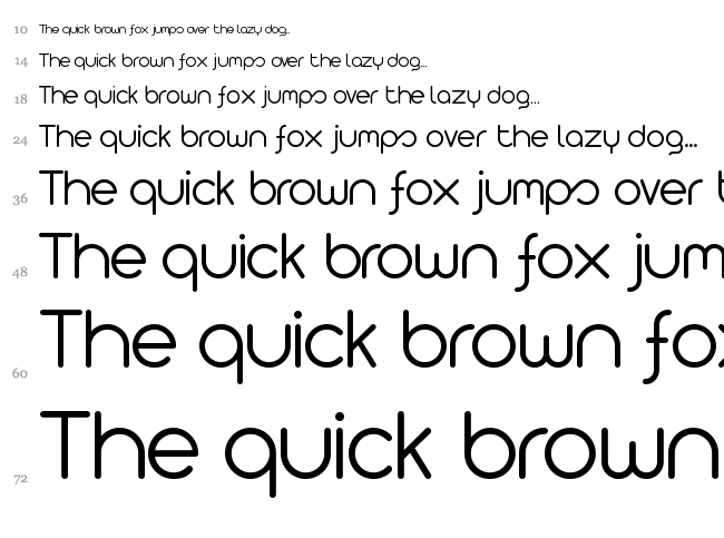 Arista 2.0 font waterfall